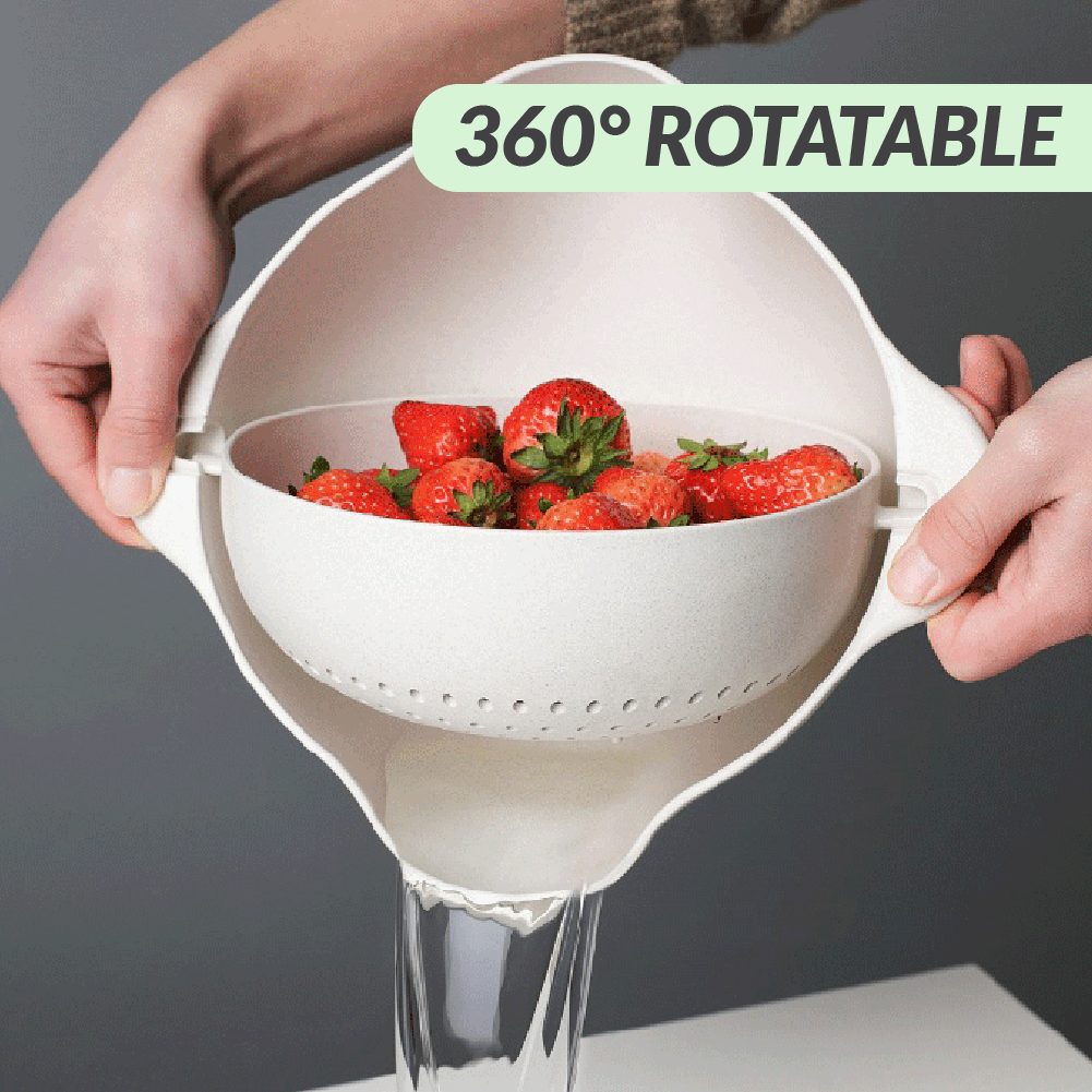 2 In 1 Dual Kitchen Strainer